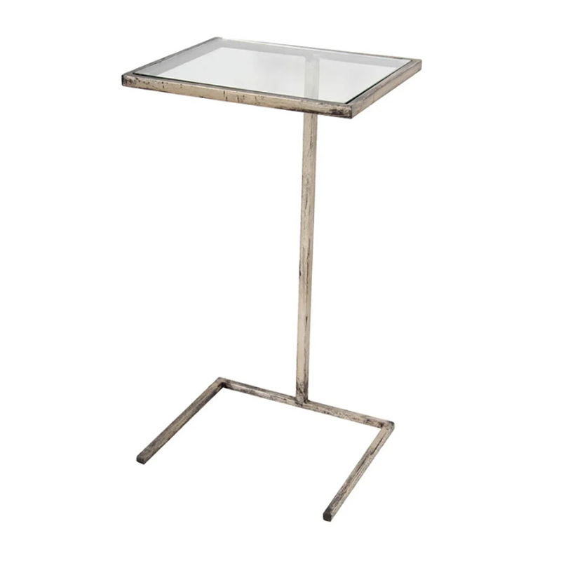 Приставной стол Side Table Прозрачный Хром Приставной стол Side Table Прозрачный Хром в Рязани | Loft Concept