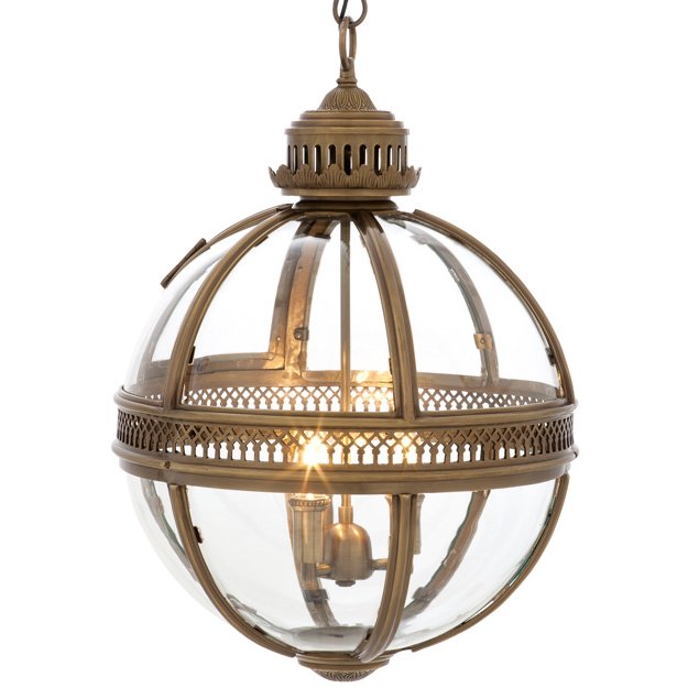 Люстра Lantern Residential Brass M Латунь Прозрачное Стекло Люстра Lantern Residential Brass M Латунь Прозрачное Стекло в Рязани | Loft Concept