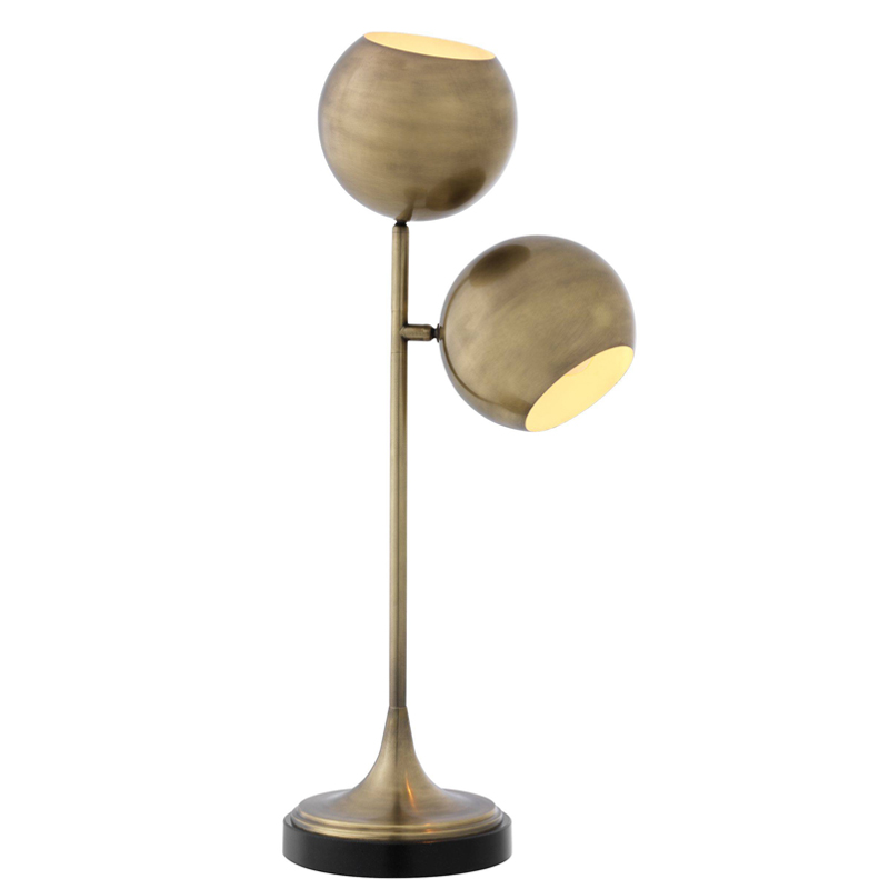 Настольная лампа Eichholtz Table Lamp Compton brass Латунь Античная полированная Черный Настольная лампа Eichholtz Table Lamp Compton brass Латунь Античная полированная Черный в Рязани | Loft Concept