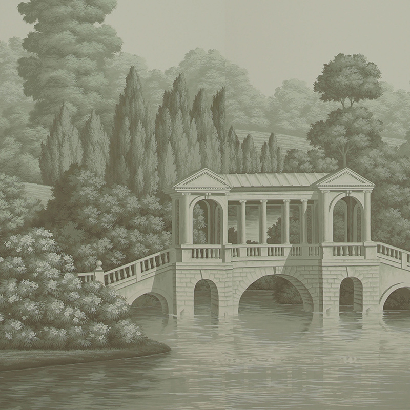 Обои ручная роспись English Landscape Crystal Grey on scenic paper Обои ручная роспись English Landscape Crystal Grey on scenic paper в Рязани | Loft Concept