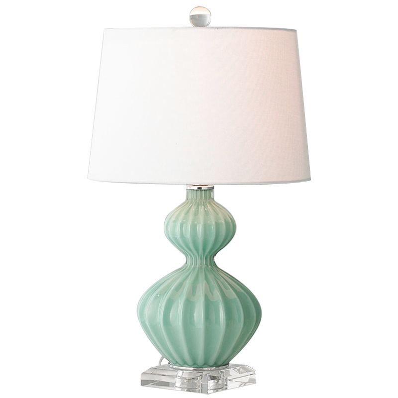 Настольная лампа Loraine Green Table lamp Античный зеленый Настольная лампа Loraine Green Table lamp Античный зеленый в Рязани | Loft Concept