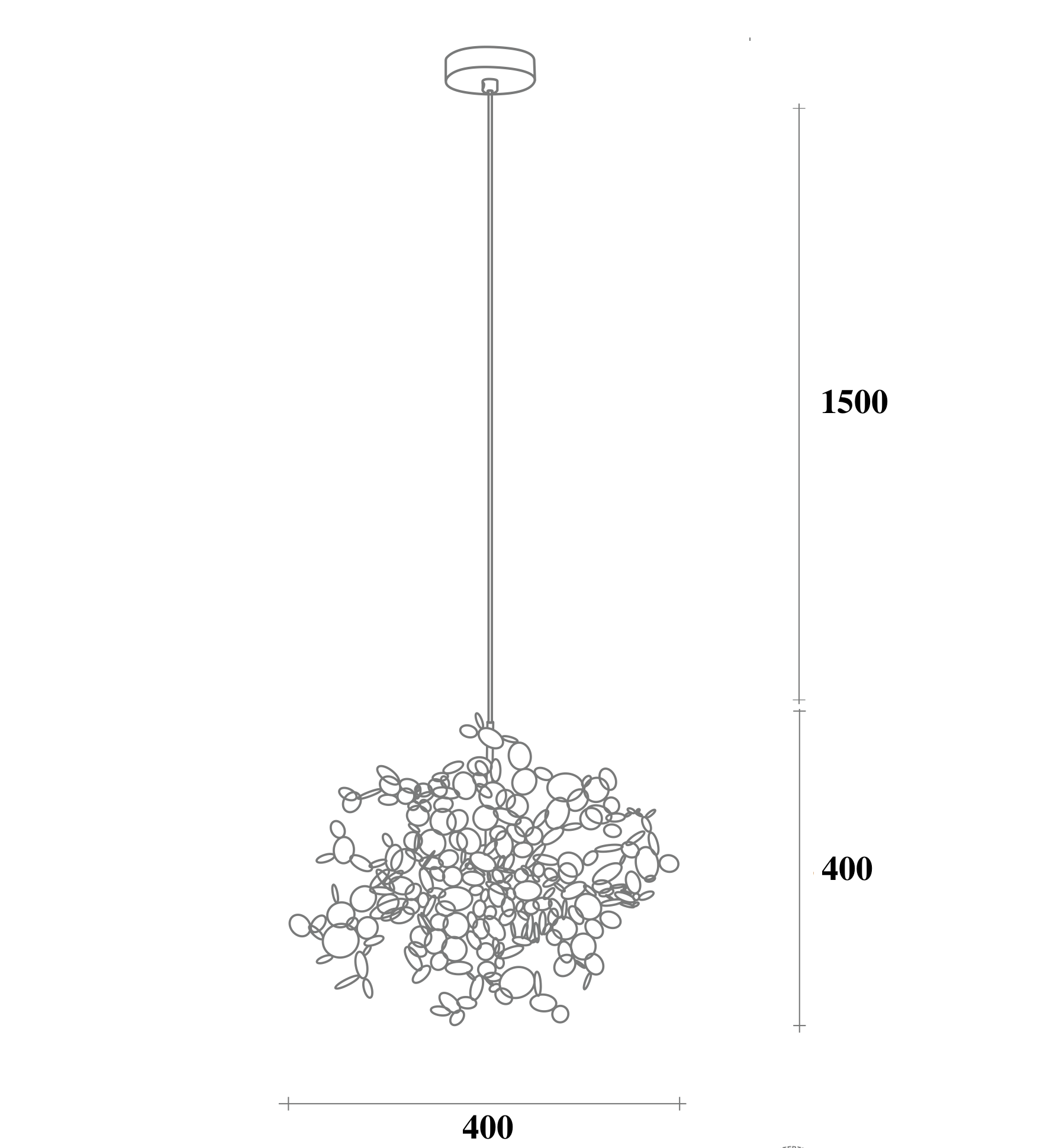Люстра Terzani Argent Suspension Pendant lamp 40 в Рязани
