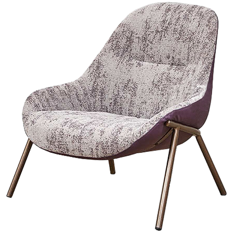 Кресло Nazario Chair Бронза Сиреневый Кресло Nazario Chair Бронза Сиреневый в Рязани | Loft Concept