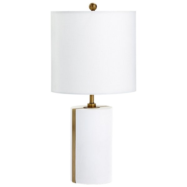 Настольная лампа Cyan Design Cylindro Table Lamp Белый Настольная лампа Cyan Design Cylindro Table Lamp Белый в Рязани | Loft Concept