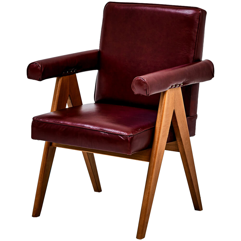 Стул Cherry Modern Chair Бургундский красный Древесина Стул Cherry Modern Chair Бургундский красный Древесина в Рязани | Loft Concept