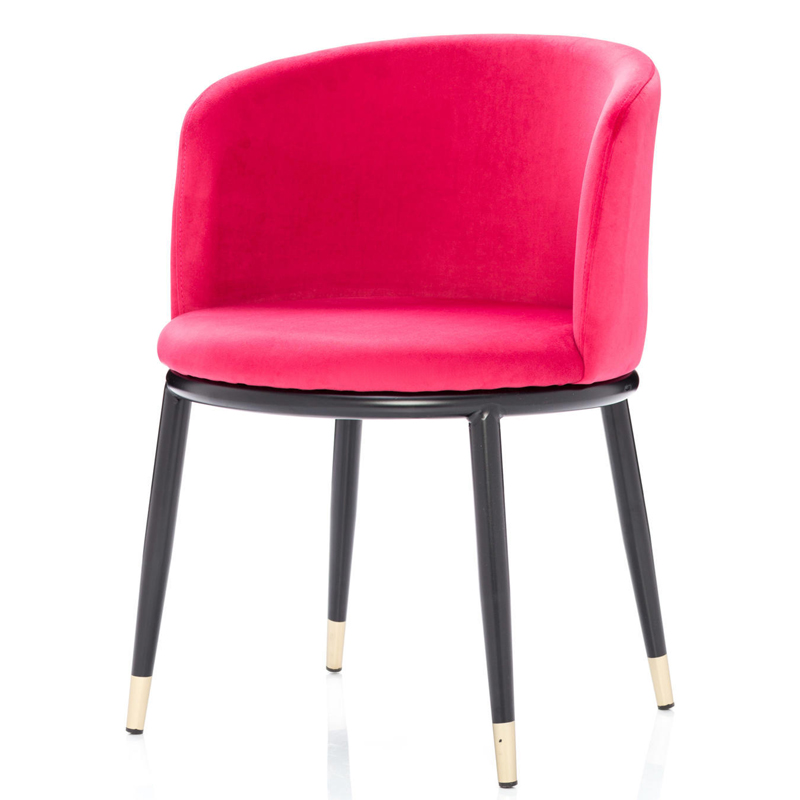 Стул Dining Chair Foucault Crimson Малиновый (Crimson) Черный Золотой Стул Dining Chair Foucault Crimson Малиновый (Crimson) Черный Золотой в Рязани | Loft Concept