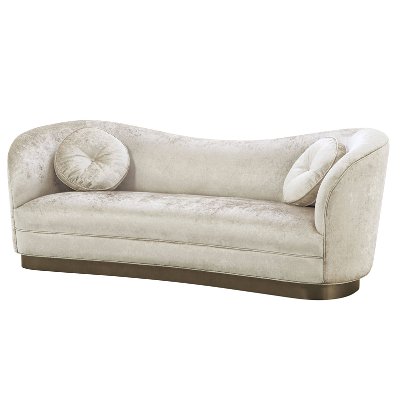 Диван Eichholtz Sofa Jackie Бежевый Бронза в Рязани | Loft Concept 