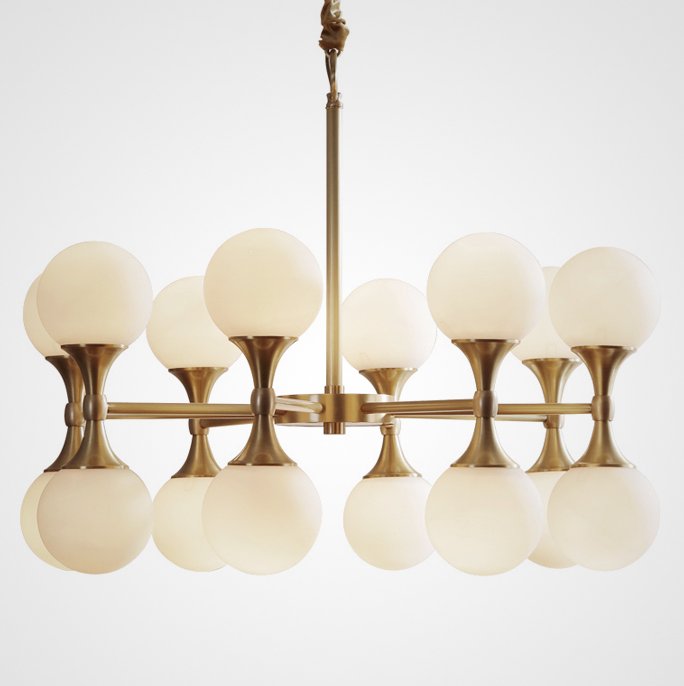 Люстра Hudson Valley Lighting Astoria Chandelier Белый Латунь Люстра Hudson Valley Lighting Astoria Chandelier Белый Латунь в Рязани | Loft Concept