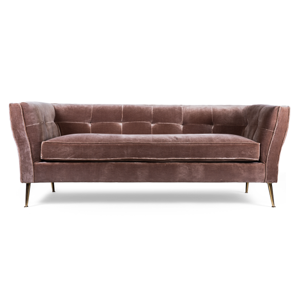 Диван трехместный Flatter brown Коричневый Диван трехместный Flatter brown Коричневый в Рязани | Loft Concept