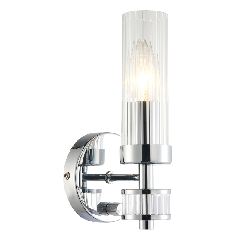 Бра Jeanette Chromium Sconce Хром Прозрачный Бра Jeanette Chromium Sconce Хром Прозрачный в Рязани | Loft Concept