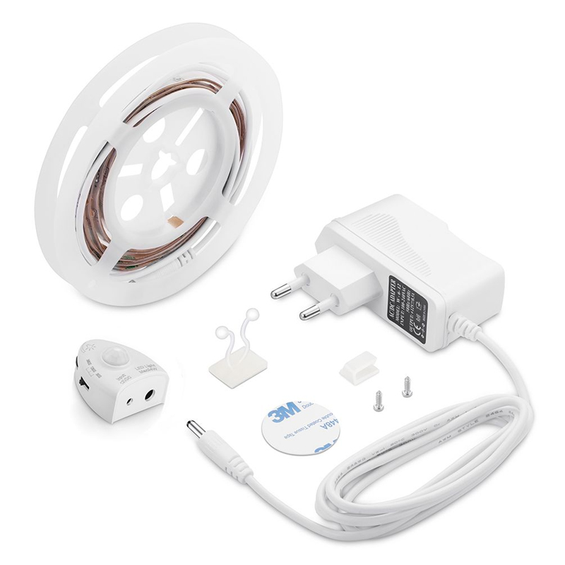 Комплект светодиодной ленты 7,2W/m 30LED/m 5050SMD 0,5М разноцветная Белый в Рязани | Loft Concept 