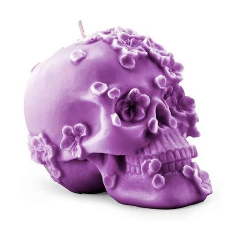 Свеча Purple Flowers Skull Пурпурный Свеча Purple Flowers Skull Пурпурный в Рязани | Loft Concept