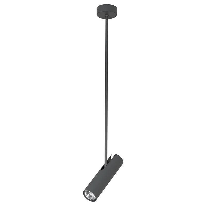 Подвесной светильник Tibo Trumpet Tube Graphite Lamp 77 Графит в Рязани | Loft Concept 