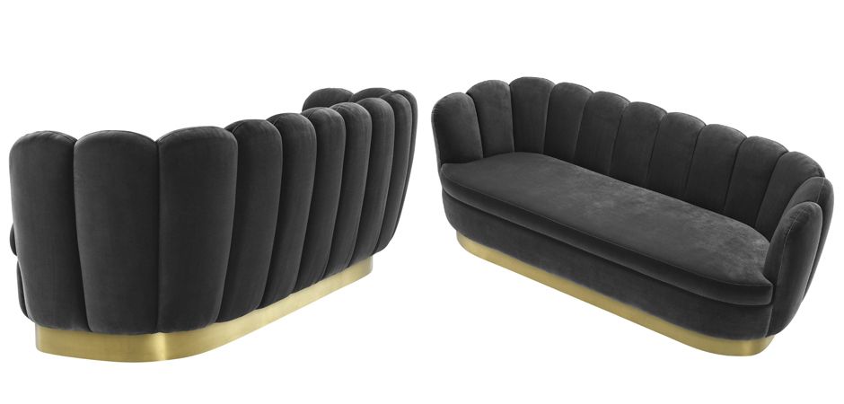 Диван Eichholtz Sofa Mirage dark grey Диван Eichholtz Sofa Mirage dark grey - Loft-Concept в Рязани