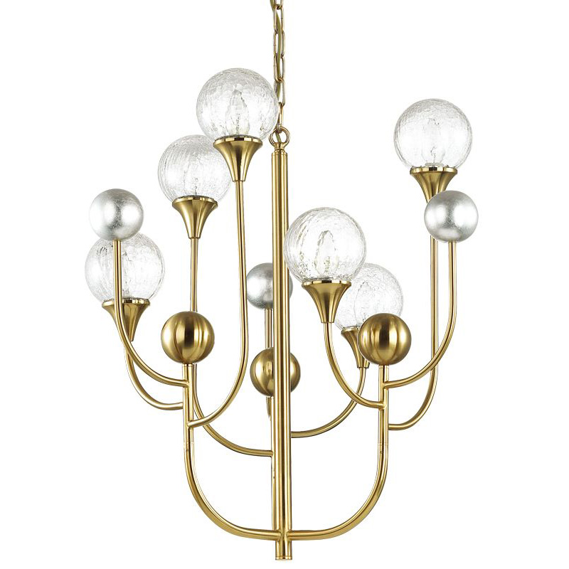 Люстра Benniga Chandelier 6 Золотой Прозрачный (Transparent) Люстра Benniga Chandelier 6 Золотой Прозрачный (Transparent) в Рязани | Loft Concept