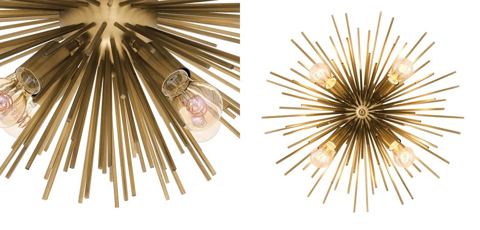 Потолочный светильник Ceiling Lamp Boivin Brass Потолочный светильник Ceiling Lamp Boivin Brass - Loft-Concept в Рязани
