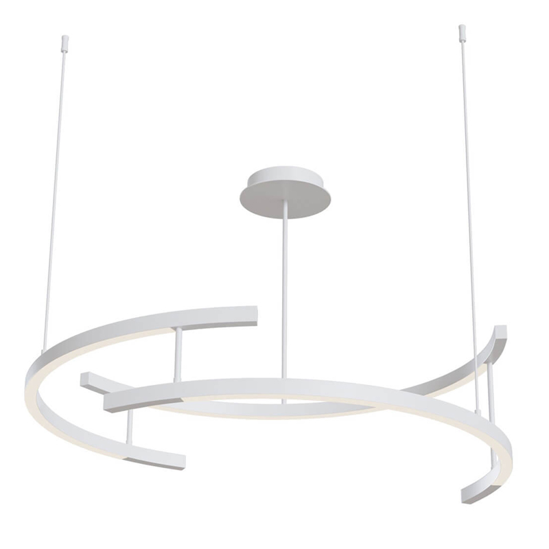Люстра Smeragde Light Chandelier white arcs Белый Люстра Smeragde Light Chandelier white arcs Белый в Рязани | Loft Concept