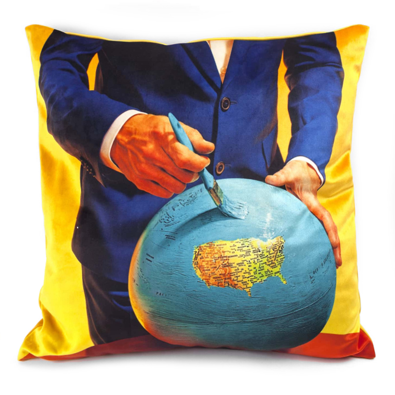 Подушка Seletti Cushion Globe Design Toiletpaper Мульти Подушка Seletti Cushion Globe Design Toiletpaper Мульти в Рязани | Loft Concept