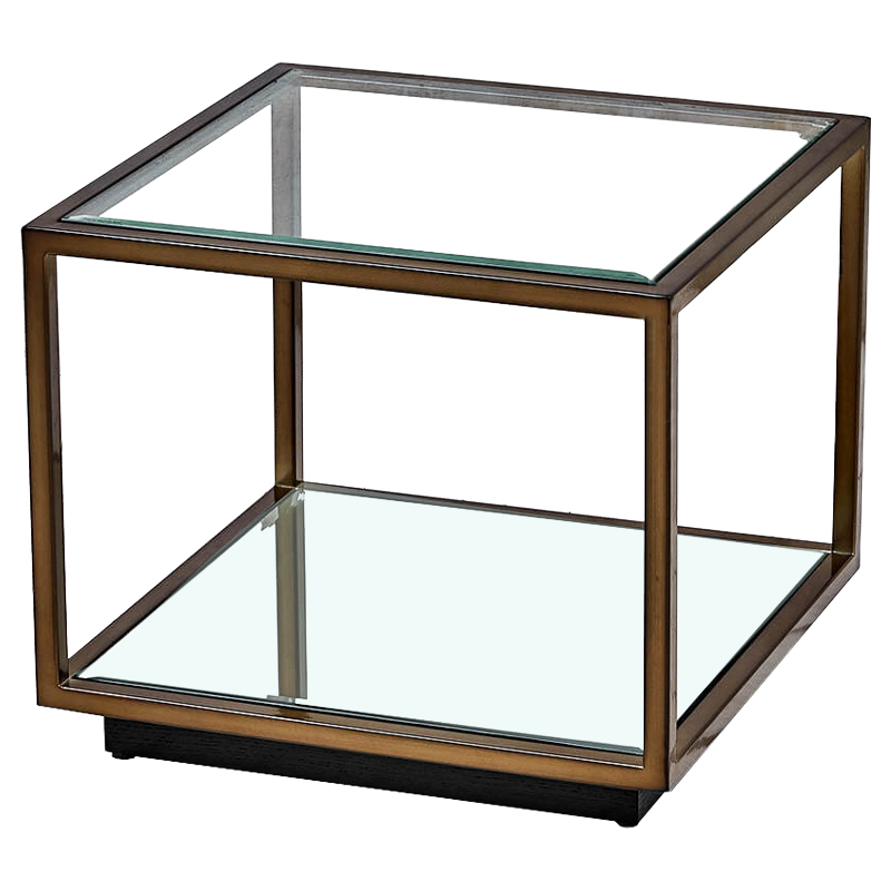 Кофейный стол Transparent Cube 43 Прозрачный Темная бронза Кофейный стол Transparent Cube 43 Прозрачный Темная бронза в Рязани | Loft Concept