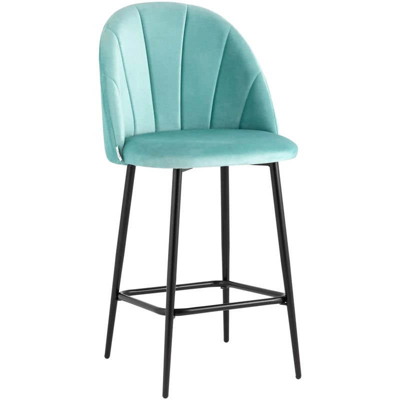 Барный Стул Balsari S Chair Цвет Тиффани Голубой Черный Барный Стул Balsari S Chair Цвет Тиффани Голубой Черный в Рязани | Loft Concept