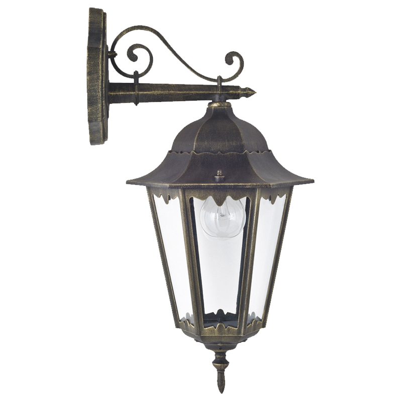 Уличный светильник Leclerc sconce II Винтажный черный Прозрачное Стекло Уличный светильник Leclerc sconce II Винтажный черный Прозрачное Стекло в Рязани | Loft Concept