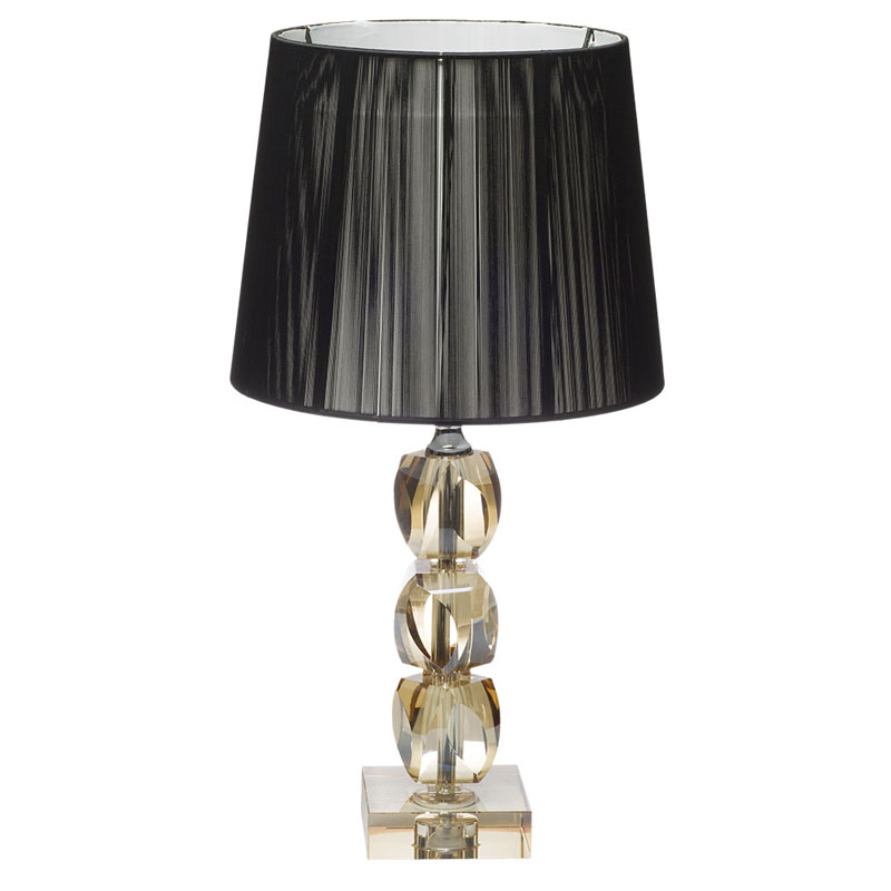 Настольная лампа Gold Crystal Base Table Lamp Черный Настольная лампа Gold Crystal Base Table Lamp Черный в Рязани | Loft Concept