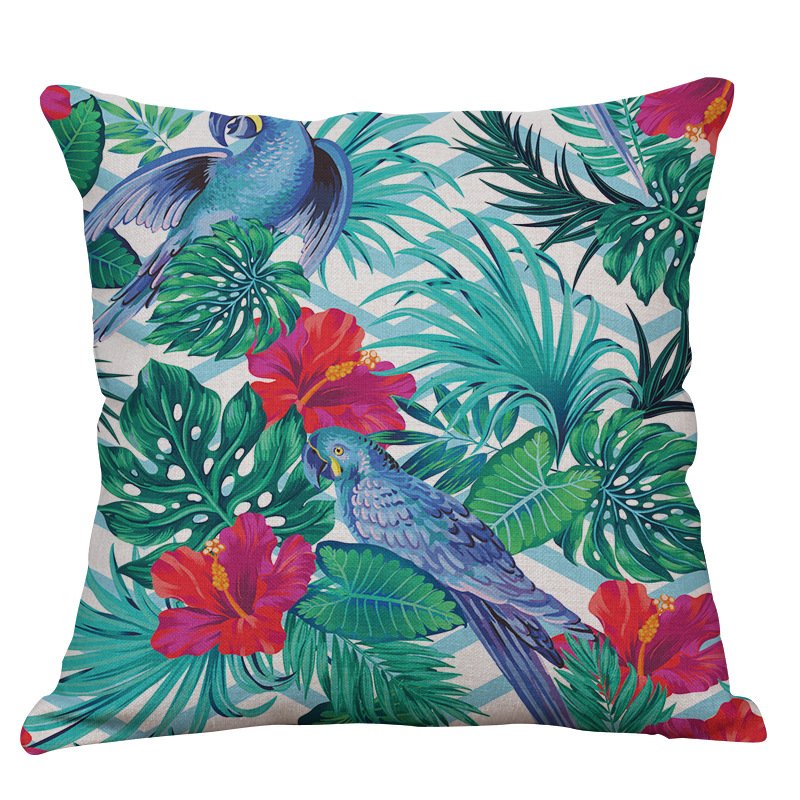 Декоративная подушка Tropical birds Мульти Декоративная подушка Tropical birds Мульти в Рязани | Loft Concept