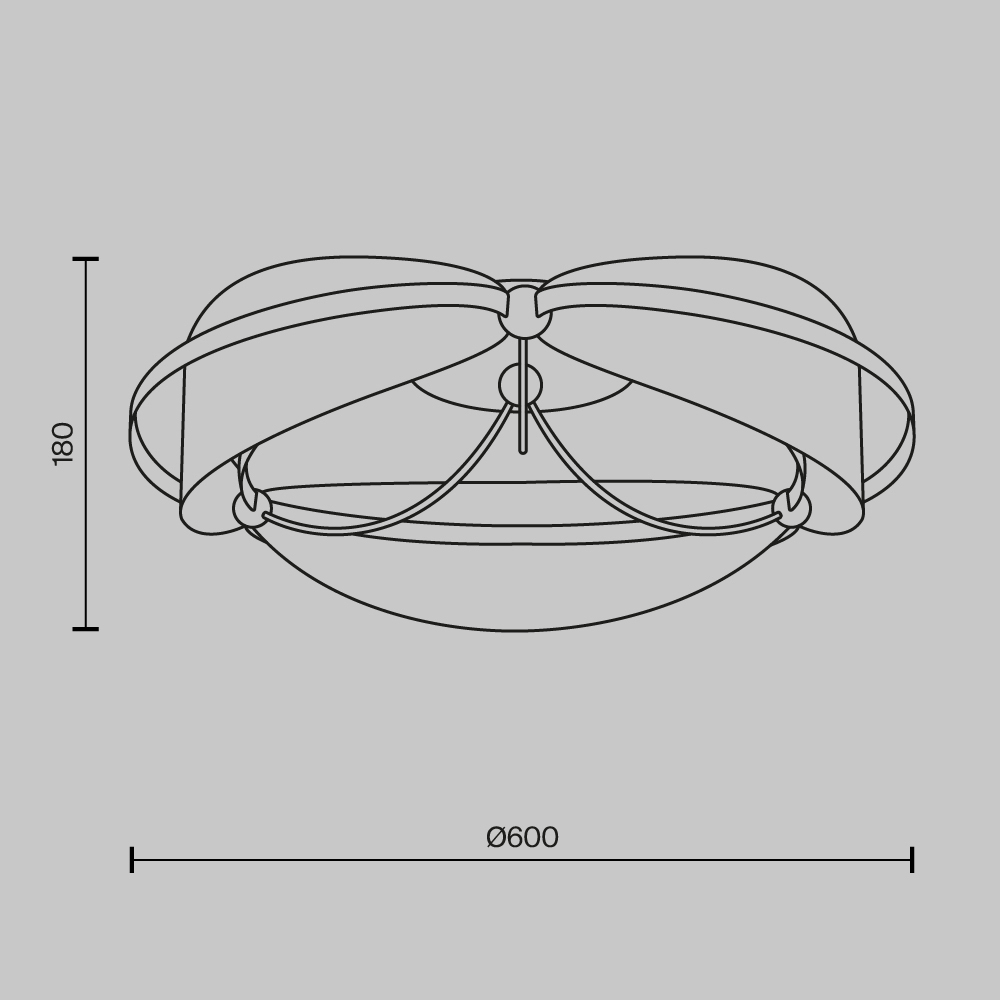 Потолочный светильник Breeze 3000К 45Вт в Рязани