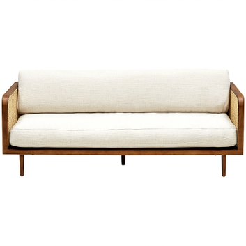 Диван Rattan Decor Sofa Ivory ivory ( слоновая кость ) Коричневый Диван Rattan Decor Sofa Ivory ivory ( слоновая кость ) Коричневый в Рязани | Loft Concept