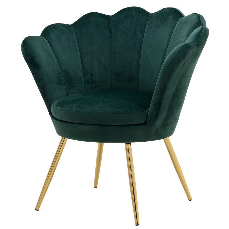 Кресло Jacinta Fan Emerald Изумрудный Золотой Кресло Jacinta Fan Emerald Изумрудный Золотой в Рязани | Loft Concept