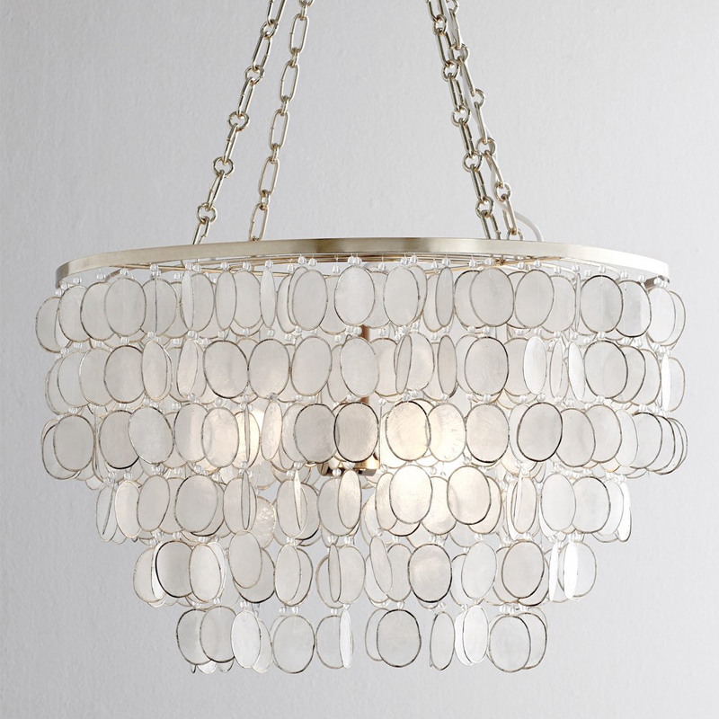 Люстра из ракушек SHELL Chandelier 61 Перламутровый Люстра из ракушек SHELL Chandelier 61 Перламутровый в Рязани | Loft Concept