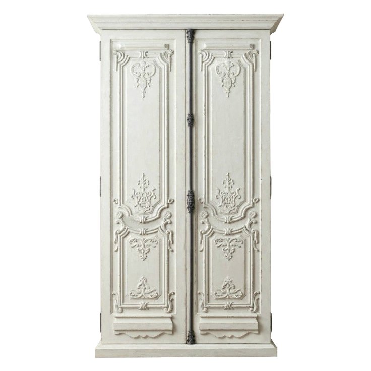 Шкаф French Distressed White Белый в Рязани | Loft Concept 