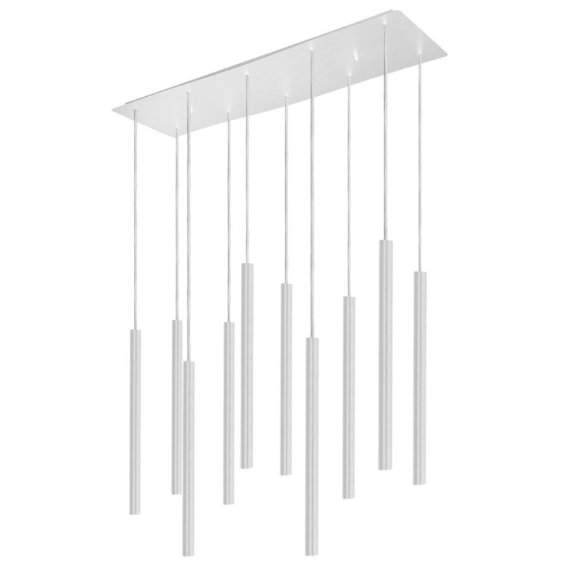 Светильник Trumpet Rectangle White 10 плафонов Белый Светильник Trumpet Rectangle White 10 плафонов Белый в Рязани | Loft Concept