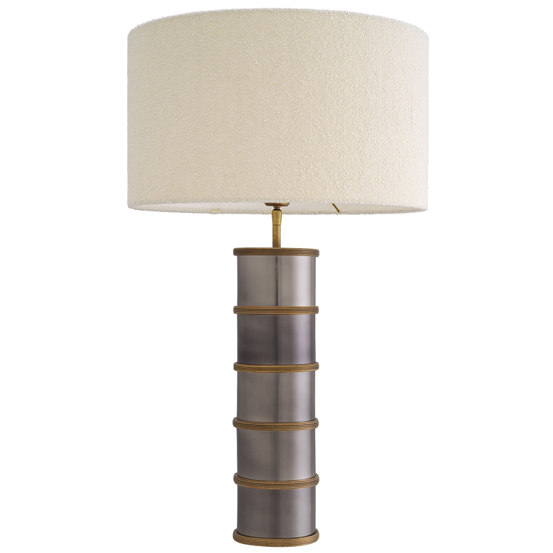 Настольная лампа Eichholtz Table Lamp Ella Латунь Серый Белый в Рязани | Loft Concept 