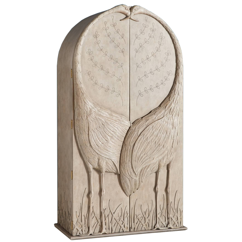 Шкаф ручная резьба Land & Sky Armoire Бежево-серый Шкаф ручная резьба Land & Sky Armoire Бежево-серый в Рязани | Loft Concept