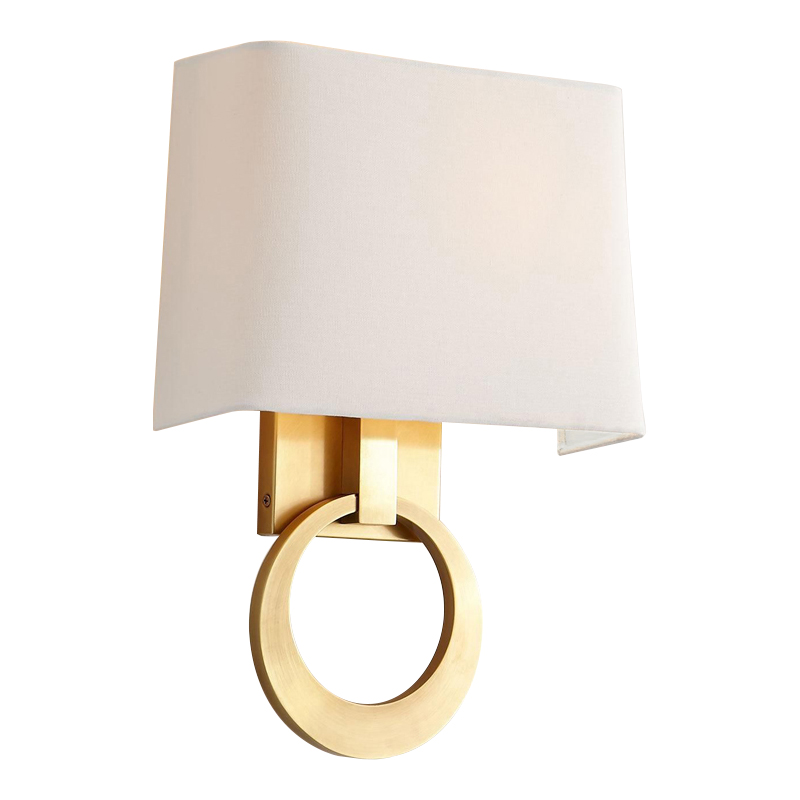 Бра Dana Sconce Brass Ring Латунь Белый в Рязани | Loft Concept 