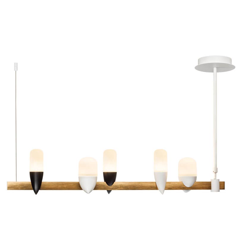 Люстра Ebenezer Chandelier Linear white 85 Белый Латунь Люстра Ebenezer Chandelier Linear white 85 Белый Латунь в Рязани | Loft Concept