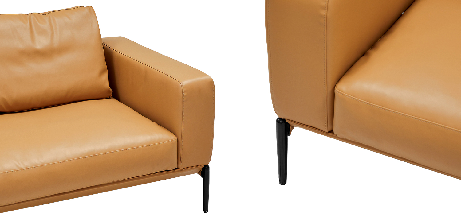 Диван угловой Minimalistic Caramel Corner Sofa - фото №1