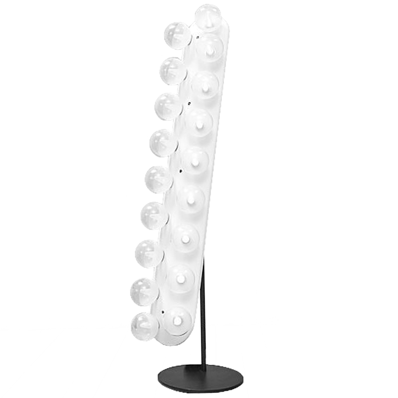 Напольная лампа Venier Floor lamp Белый Черный Напольная лампа Venier Floor lamp Белый Черный в Рязани | Loft Concept