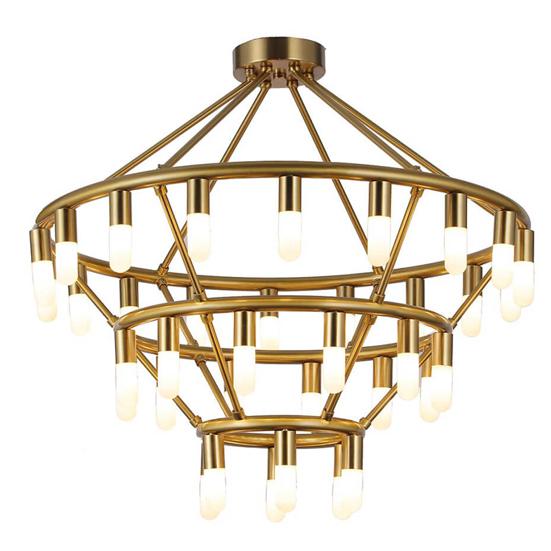 Люстра Maynor Candles Chandelier Латунь Люстра Maynor Candles Chandelier Латунь в Рязани | Loft Concept