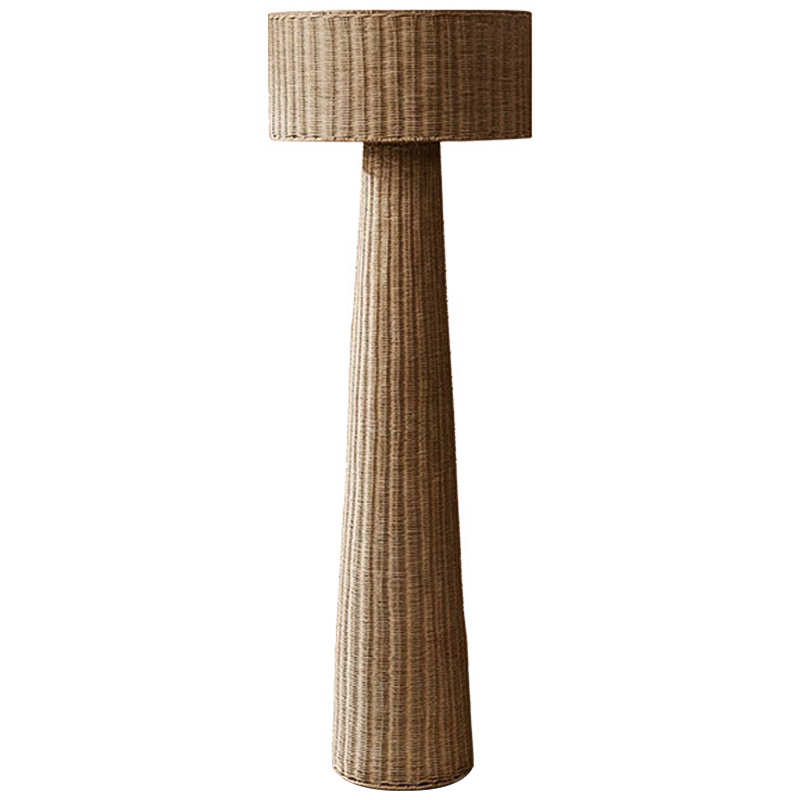 Торшер Wicker Furniture Poe Floor Lamp Коричневый Торшер Wicker Furniture Poe Floor Lamp Коричневый в Рязани | Loft Concept