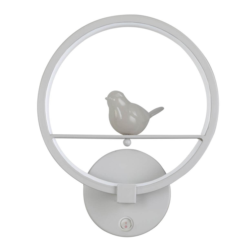 Бра Bird Ring Sconce white Белый Бра Bird Ring Sconce white Белый в Рязани | Loft Concept