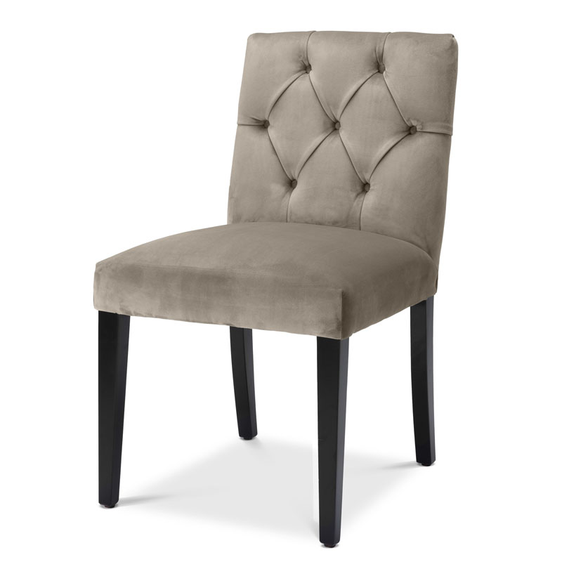 Стул Eichholtz DINING CHAIR ATENA Серый Черный Стул Eichholtz DINING CHAIR ATENA Серый Черный в Рязани | Loft Concept