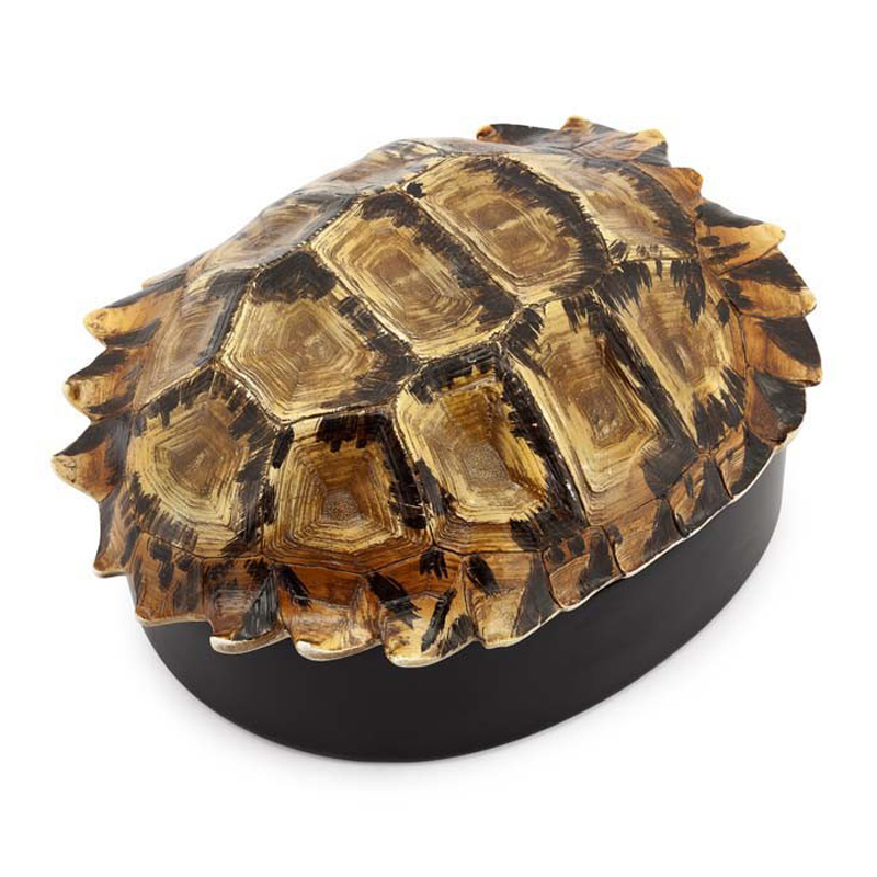 Шкатулка TURTLE BOX DECO Коричневый Черный Шкатулка TURTLE BOX DECO Коричневый Черный в Рязани | Loft Concept