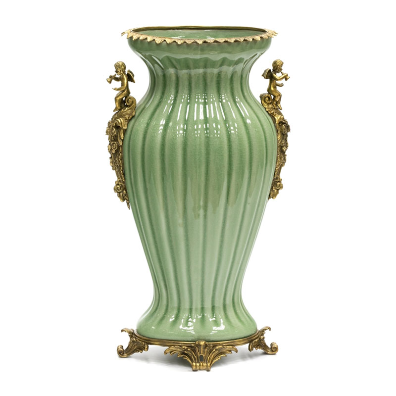 Ваза Bronze Angel Vase green Бронза Зеленый Ваза Bronze Angel Vase green Бронза Зеленый в Рязани | Loft Concept