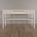 Дизайнерская Консоль с полкой и ящиком Primo Светлый дуб варинант исполнения - 1 | Loft Concept в Рязани