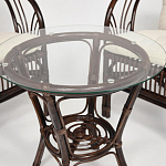 Комплект уличной мебели из ротанга Serenity Dark Brown варинант исполнения - 4 | Loft Concept в Рязани