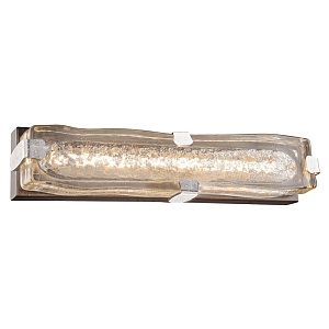 Бра с плафоном из выдувного муранского стекла Lumpio Silver