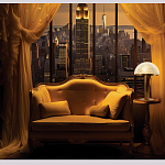 Настольная лампа c абажуром в форме купола из натурального камня  Heavenly Harmony варинант исполнения - 6 | Loft Concept в Рязани