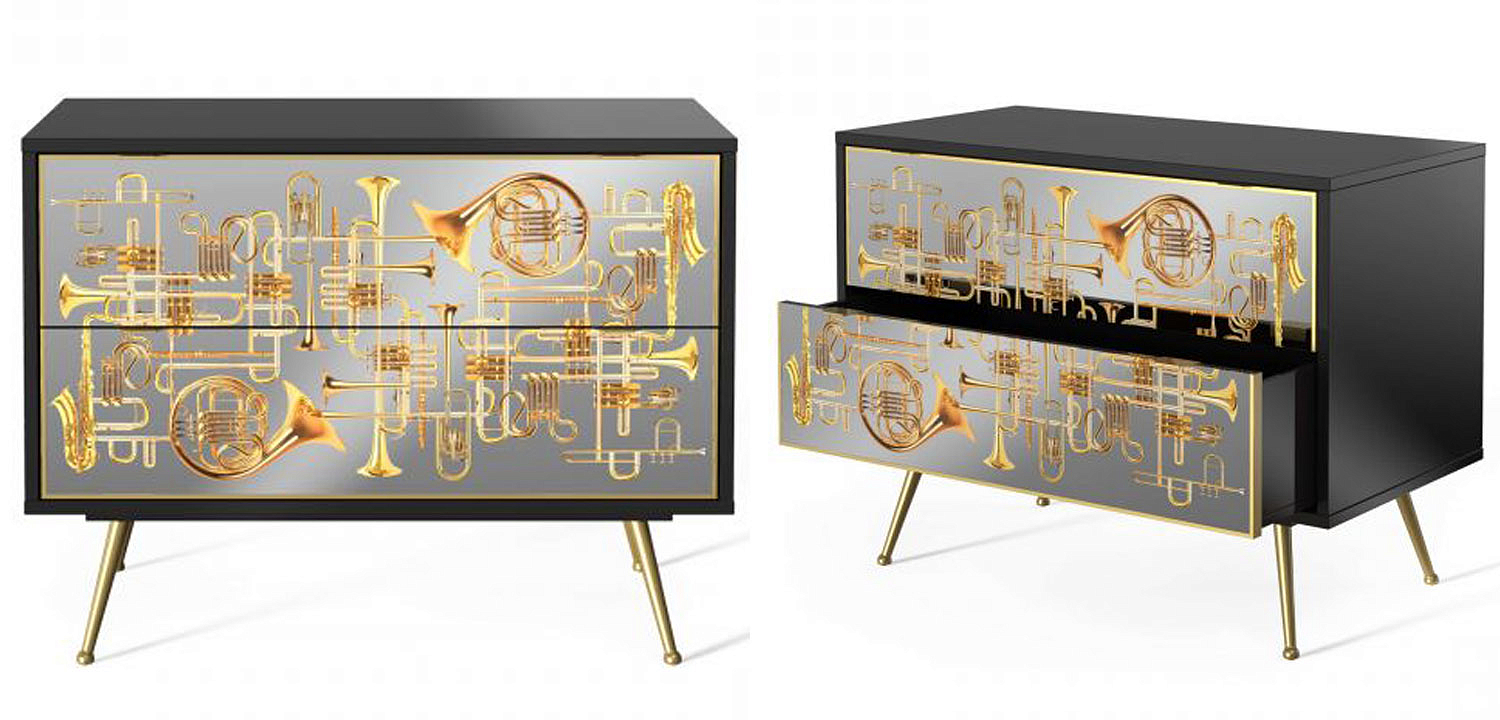 Комод Seletti Chest of Two Drawers Trumpets Комод Seletti Chest of Two Drawers Trumpets - Loft-Concept в Рязани